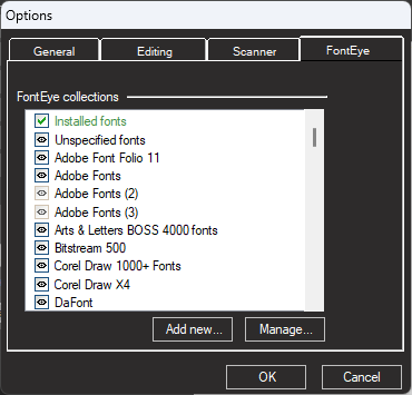 Font databases activated
